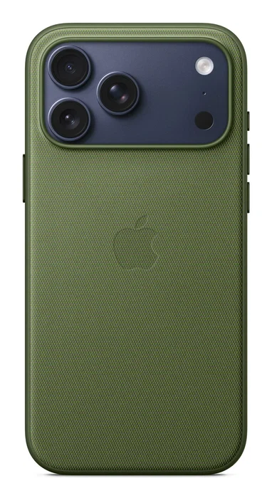 Apple MGFD4ZM/A Funda Techwoven con MagSafe para iPhone 17 Pro Max - Verde - Carcasa Protectora con Carga Inalámbrica y Compatibilidad Qi