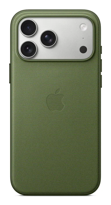 Apple MGFD4ZM/A Funda Techwoven con MagSafe para iPhone 17 Pro Max - Verde - Carcasa Protectora con Carga Inalámbrica y Compatibilidad Qi