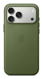 Apple MGFD4ZM/A Funda Techwoven con MagSafe para iPhone 17 Pro Max - Verde - Carcasa Protectora con Carga Inalámbrica y Compatibilidad Qi