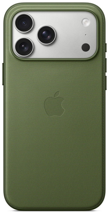 Apple Funda Techwoven con MagSafe para iPhone 17 Pro Max, Verde Apple Funda Techwoven con MagSafe para iPhone 17 Pro Max, Verde
