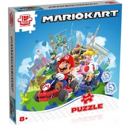 Winning Moves Rompecabezas - MOVIMIENTOS GANADORES - Mario Kart Alrededor del Mundo - 500 piezas - WIN5036905048347