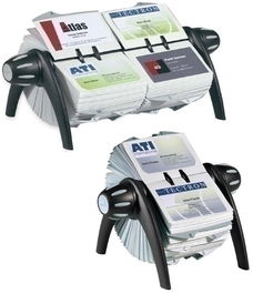 Fichero Rotativo Tarjetero Durable Visifix Flip (400 Tarjetas) Negro