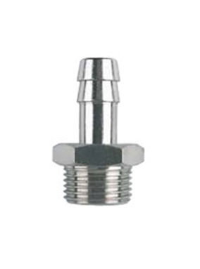 Espiga con rosca para gas M3/8 con manguera de 10 REF3810 Espiga con rosca para gas M3/8 con manguera de 10 REF3810