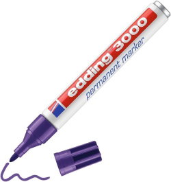 EDDING 3000 Rotulador Permanente Violeta (Pack de 10)
