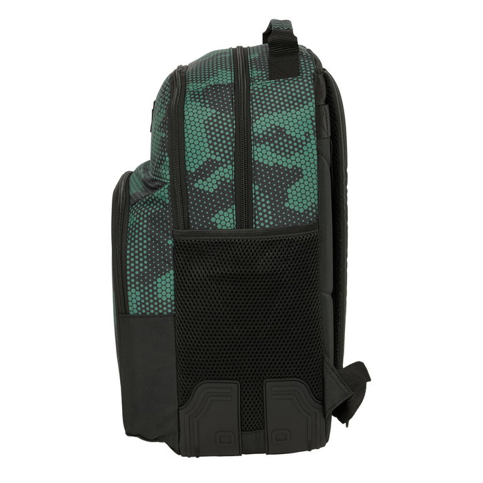 Safta Mochila safta doble con cantoneras adaptable a carro kelme camo