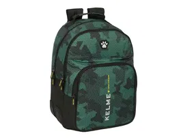 Mochila Escolar Kelme Camo Negro Verde 32 x 42 x 15 cm