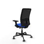 PIQUERAS Y CRESPO Silla de oficina Zulema con mecanismo Sincro/Traslack, Azul y Negro