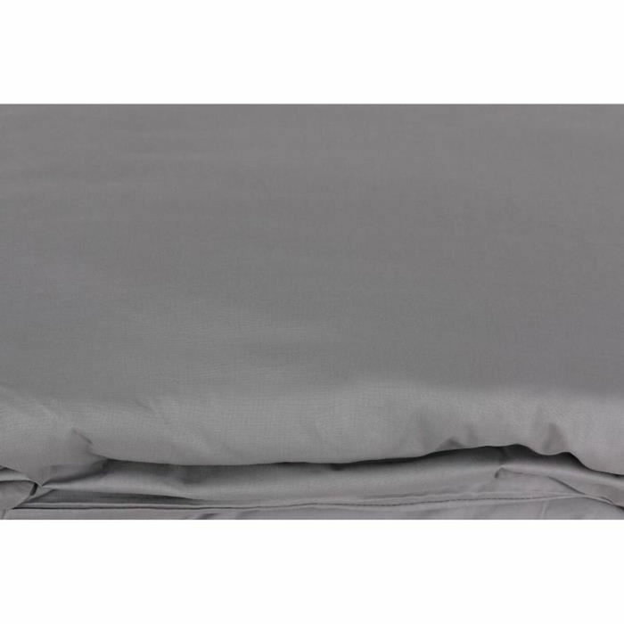 Aucune Juego de cama Gris 100% algodón con funda nórdica y 2 fundas de almohada