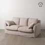 Sofá Beige Tejido Salón 200 X 102 X 100 cm