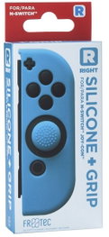 FR-FR-TEC Funda de silicona + Grip para Joy-Con derecho Azul