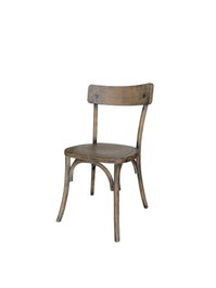 DKD Home Decor Silla Olmo Apilable Envejecido Marrón