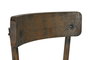 DKD Home Decor Silla Olmo Apilable Envejecido Marrón