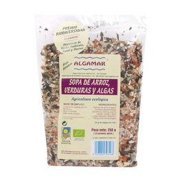 Algamar Sopa Arroz Verduras Algas 250 g