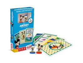 Juego Cartamundi Shuffle Plus Figurine Mickey (Paseo Con Historias Mickey Y Donald)