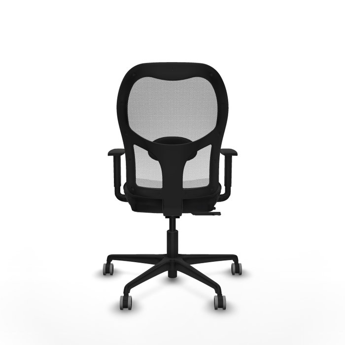 PIQUERAS Y CRESPO Silla de oficina Jorquera con mecanismo Sincro/Traslack, Negro y Blanco