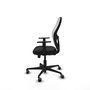 PIQUERAS Y CRESPO Silla de oficina Jorquera con mecanismo Sincro/Traslack, Negro y Blanco