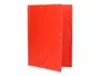 Liderpapel Carpeta Gomas Tres Solapas Plástico Folio Color Rojo