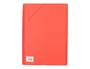 Liderpapel Carpeta Gomas Tres Solapas Plástico Folio Color Rojo