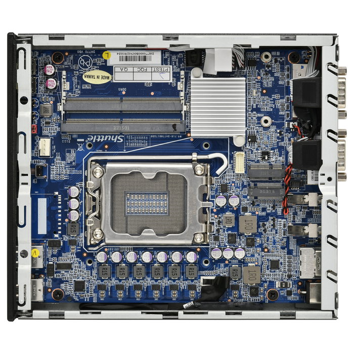 Shuttle Barebone Mini PC Slim DH610V2, Intel H610, Socket LGA 1700, DDR5-SDRAM hasta 96 GB, Negro