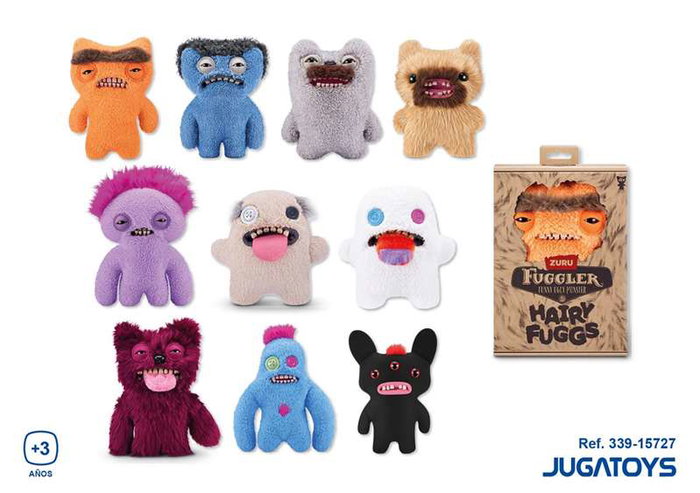 Fuggler - Peluche Monstruo Peludo y Divertido 23 cm, Juguete de Peluche, Modelo Surtido Aleatorio