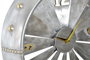 DKD Home Decor Reloj de Pared Loft Gris Metal 40.5 x 9.5 x 41 cm (2 Unidades)