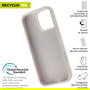 Muvit Funda Recycletek Liquid Silicone Ecológica para Apple - Protección Antigolpes y Antihuellas con Interior de Microfibra, Fabricada con Silicona Reciclada Certificada GRS