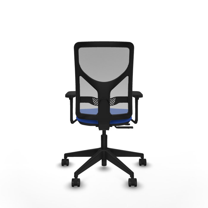 PIQUERAS Y CRESPO Silla de oficina Motilla Azul con mecanismo Sincro/Traslack