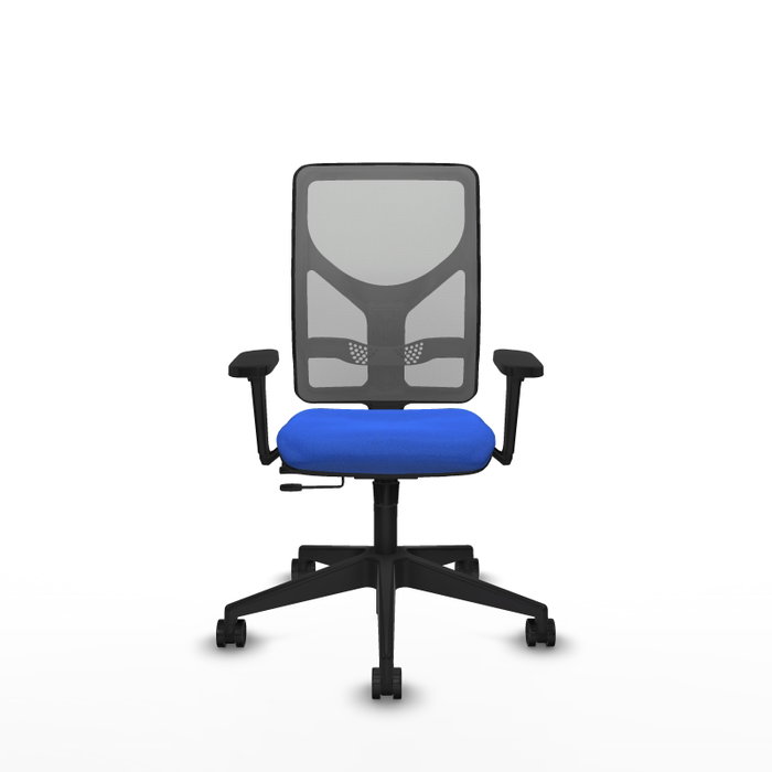 PIQUERAS Y CRESPO Silla de oficina Motilla Azul con mecanismo Sincro/Traslack