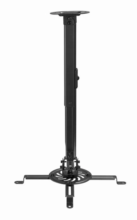 Gembird CM-B-01 Soporte de Techo Ajustable para Proyector, Montaje de Movimiento Completo con Inclinación/Giro/Rotación, Capacidad Máx. 13 kg, Negro