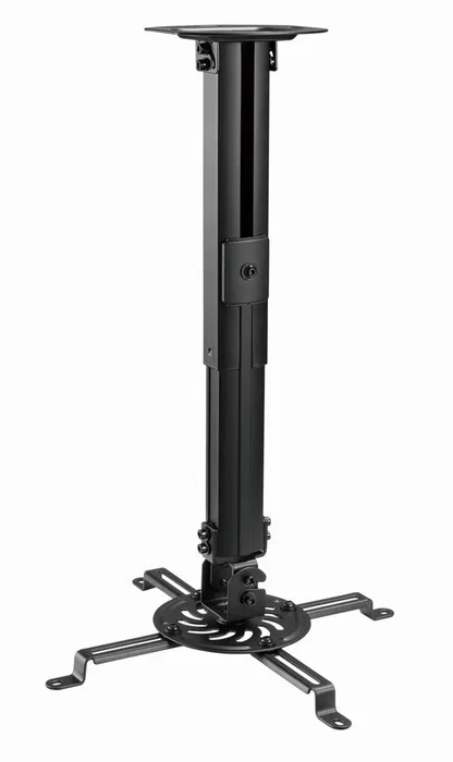 Gembird CM-B-01 Soporte de Techo Ajustable para Proyector, Montaje de Movimiento Completo con Inclinación/Giro/Rotación, Capacidad Máx. 13 kg, Negro