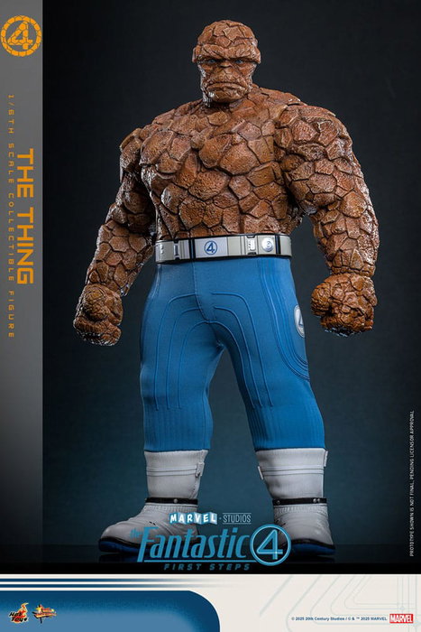 Hot Toys Los Cuatro Fantásticos: The Thing Figura Movie Masterpiece 1/6 de 31 cm
