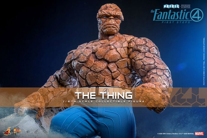 Hot Toys Los Cuatro Fantásticos: The Thing Figura Movie Masterpiece 1/6 de 31 cm