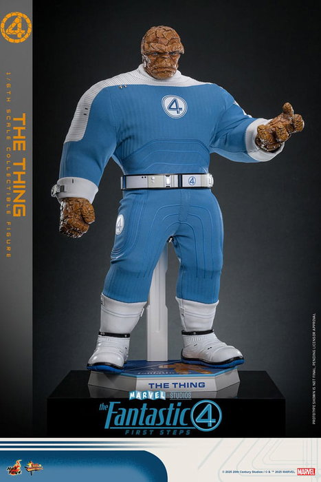 Hot Toys Los Cuatro Fantásticos: The Thing Figura Movie Masterpiece 1/6 de 31 cm