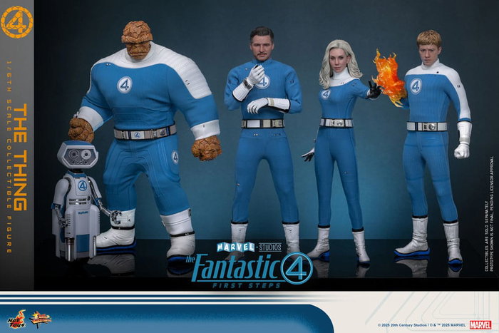 Hot Toys Los Cuatro Fantásticos: The Thing Figura Movie Masterpiece 1/6 de 31 cm