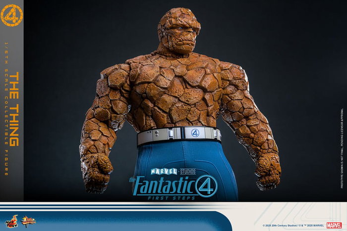 Hot Toys Los Cuatro Fantásticos: The Thing Figura Movie Masterpiece 1/6 de 31 cm
