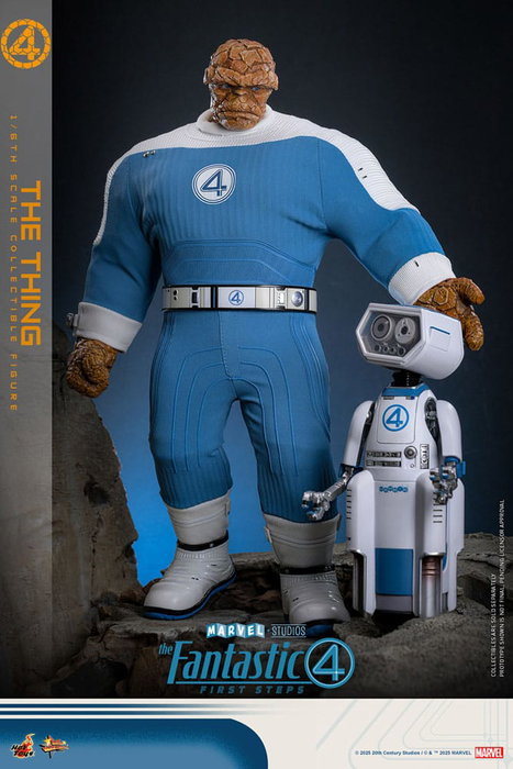 Hot Toys Los Cuatro Fantásticos: The Thing Figura Movie Masterpiece 1/6 de 31 cm