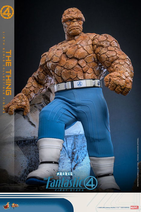 Hot Toys Los Cuatro Fantásticos: The Thing Figura Movie Masterpiece 1/6 de 31 cm