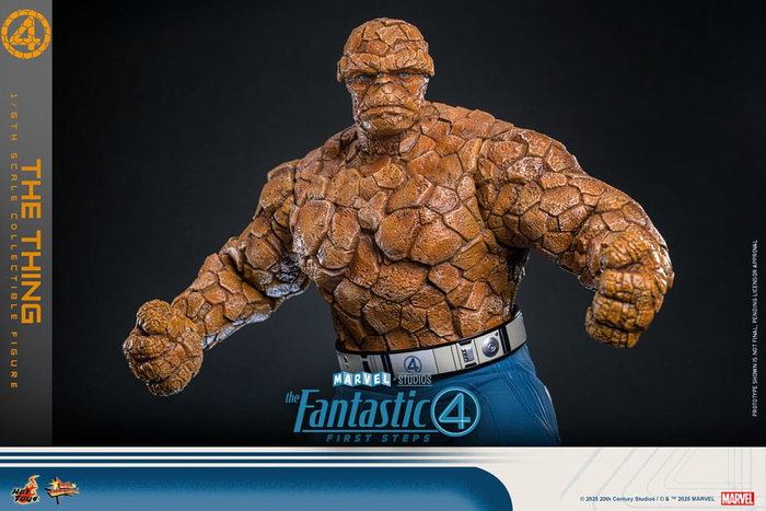 Hot Toys Los Cuatro Fantásticos: The Thing Figura Movie Masterpiece 1/6 de 31 cm
