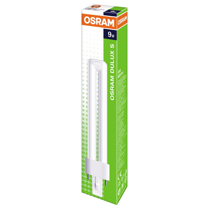 OSRAM DULUX S 9W/827 G23 FS1 - Lámpara Fluorescente Compacta 9W 600lm Luz Cálida 2700K 10000h OSRAM DULUX S 9W/827 G23 FS1 - Lámpara Fluorescente Compacta 9W 600lm Luz Cálida 2700K 10000h