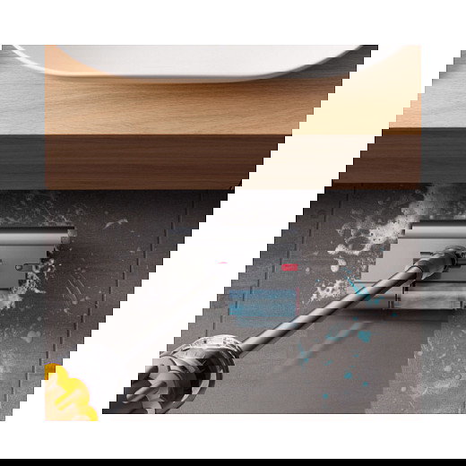 Dyson V12 Detect Slim Submarine - Aspiradora Escoba 3 en 1 Sin Bolsa, Sistema de Limpieza en Seco y Húmedo, Filtro HEPA, Color Níquel y Amarillo