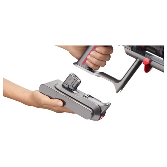 Dyson V12 Detect Slim Submarine - Aspiradora Escoba 3 en 1 Sin Bolsa, Sistema de Limpieza en Seco y Húmedo, Filtro HEPA, Color Níquel y Amarillo