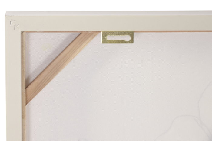 DKD Home Decor Cuadro Lienzo Flor Pintado a Mano Surtido de 2 Unidades