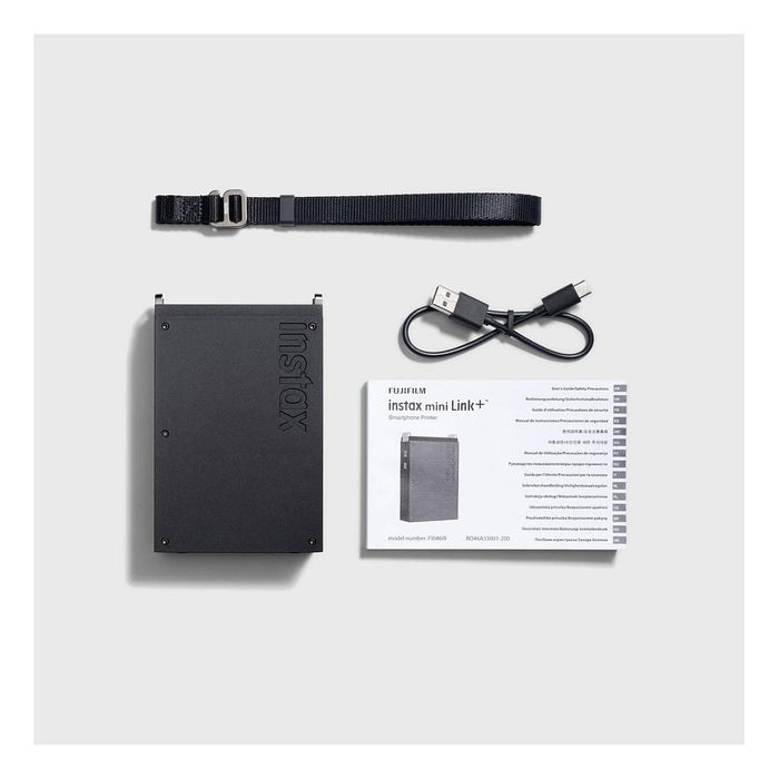 Fujifilm Instax Mini Link Plus Bluetooth Impresora Fotográfica 2.4 x 1.8 Pulgadas (6.2 x 4.6 cm), Negro - Compatible con Android/iOS