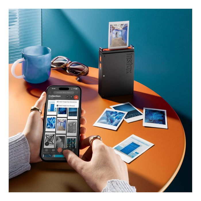 Fujifilm Instax Mini Link Plus Bluetooth Impresora Fotográfica 2.4 x 1.8 Pulgadas (6.2 x 4.6 cm), Negro - Compatible con Android/iOS