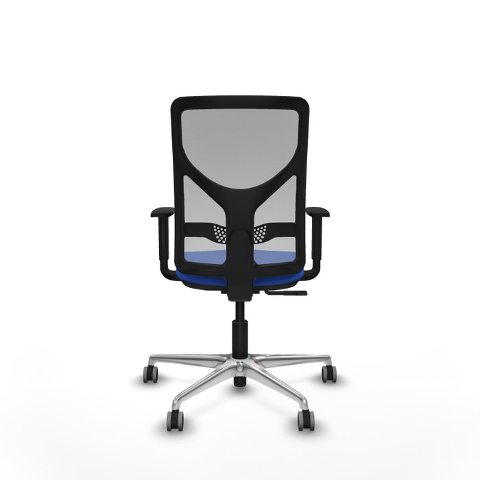 PIQUERAS Y CRESPO Silla de oficina Motilla con mecanismo Sincro, Azul y Gris