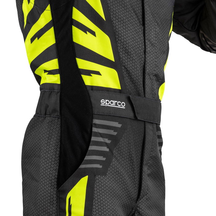 Sparco Traje de Carreras Infinity 5.0 Talla 52 Gris Oscuro/Amarillo Fluor