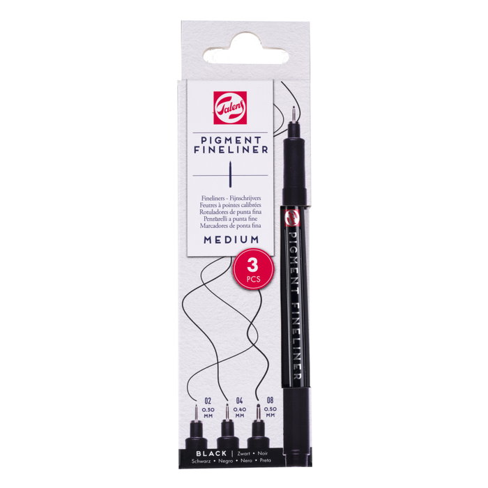 Talens Estuche de puntafinas Pigment intermedio, 3 uds. Talens Estuche de puntafinas Pigment intermedio, 3 uds.