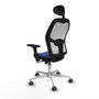 PIQUERAS Y CRESPO Silla de oficina Jorquera Azul Marino y Blanco