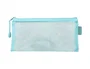 Liderpapel Bolsa Zipper Bag Poliester Transpirable Multiusos 230x115 mm Azul Pastel