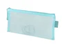Liderpapel Bolsa Zipper Bag Poliester Transpirable Multiusos 230x115 mm Azul Pastel